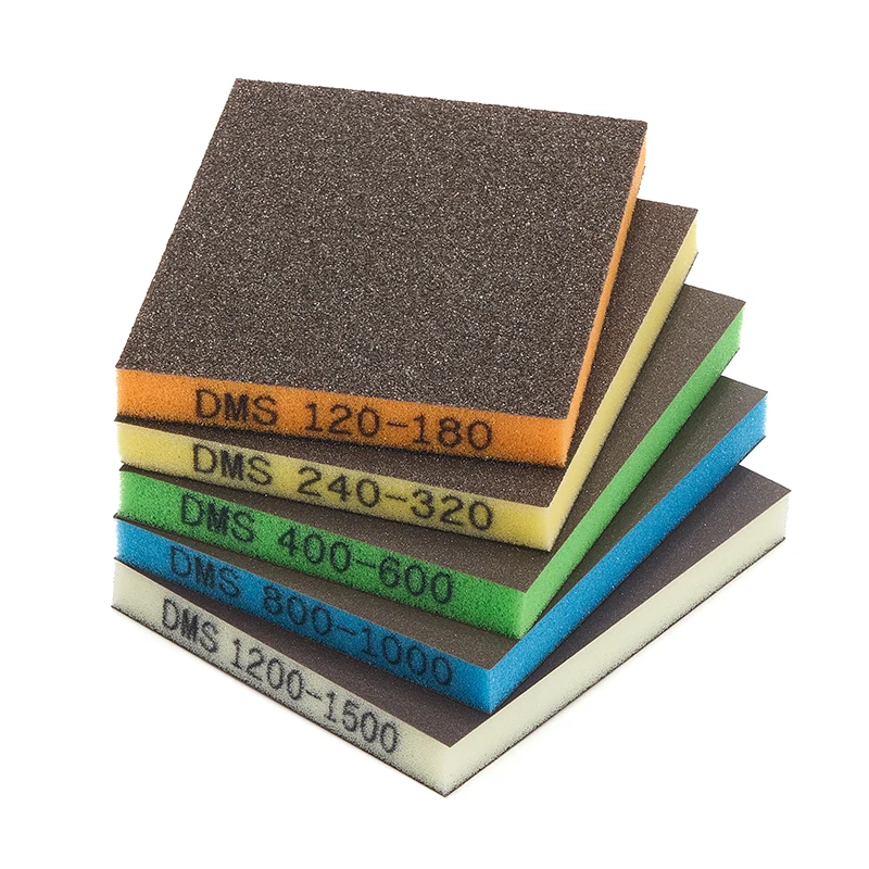 Барвиста двостороння шліфувальна губка